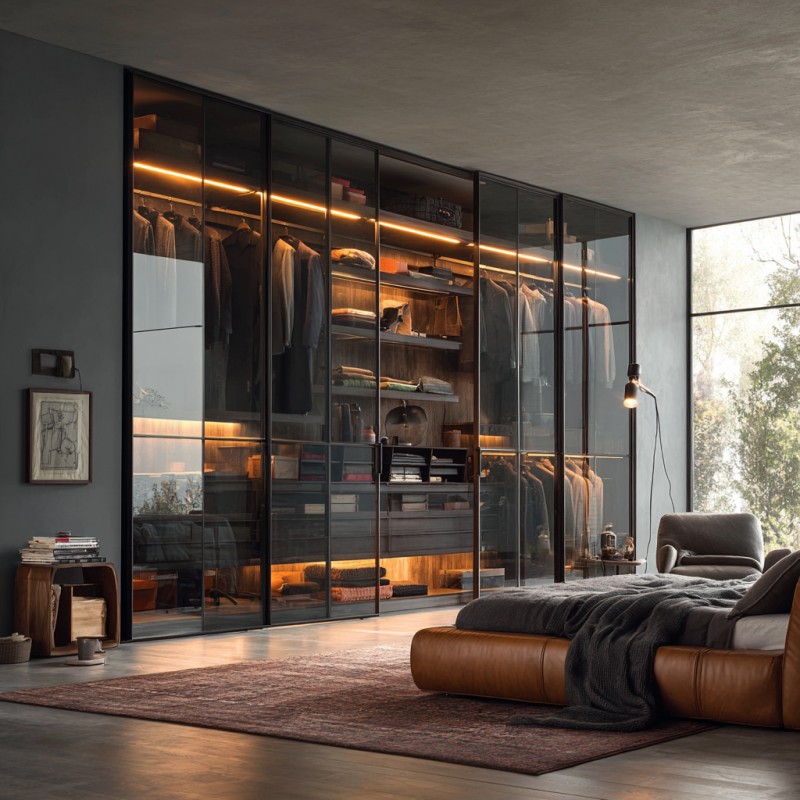Double Glass Sliding Doors Wardrobes