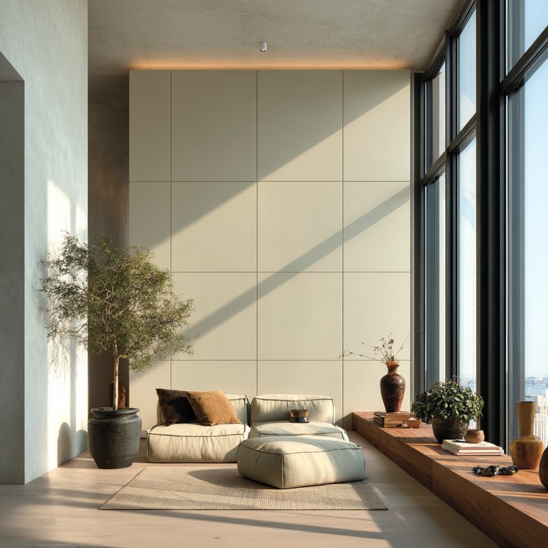 Minimalist Flat Wall Paneling