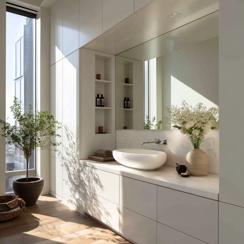 Minimalist Skin-Feel Matte Vanity