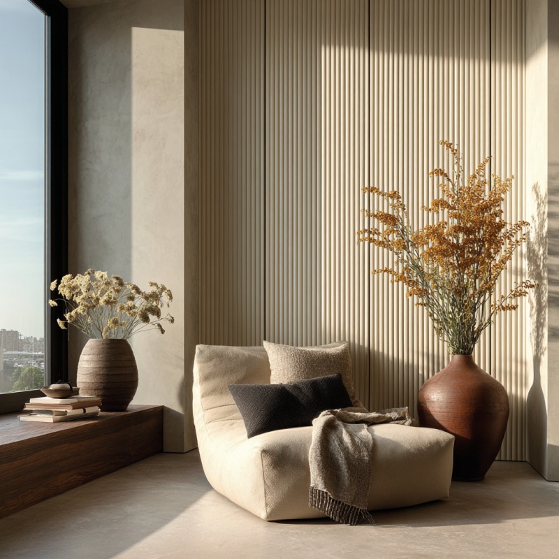 Luxury Wood Veneer Wainscoting System