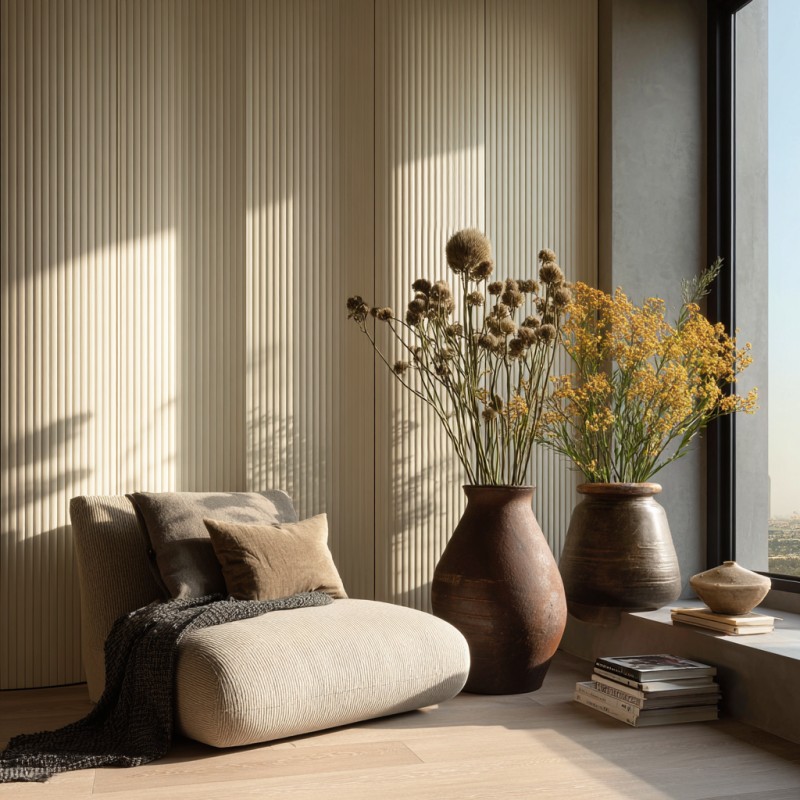 Luxury Wood Veneer Wainscoting System