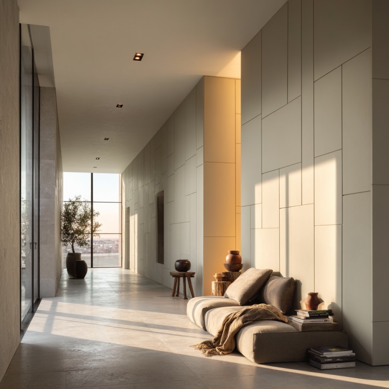 الحد الأدنى من ألواح الجدران المسطحة